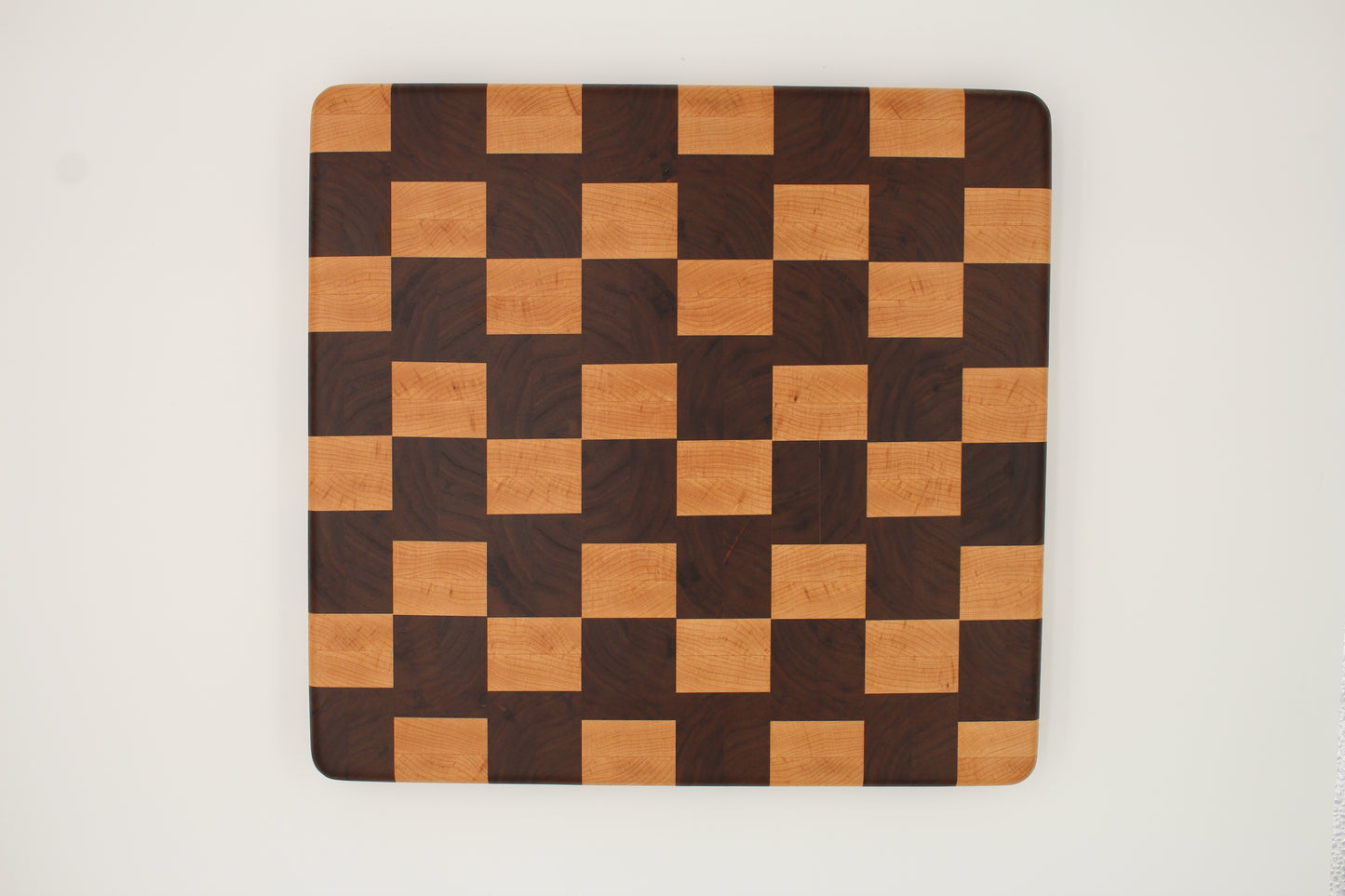 Maple and Walnut End Grain Cutting Board