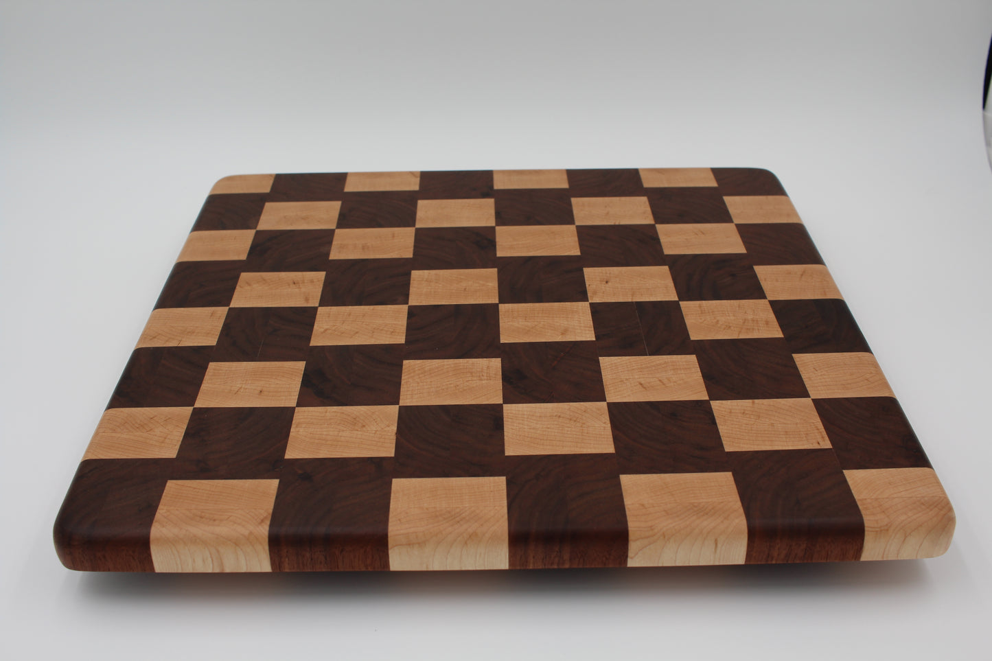 Maple and Walnut End Grain Cutting Board