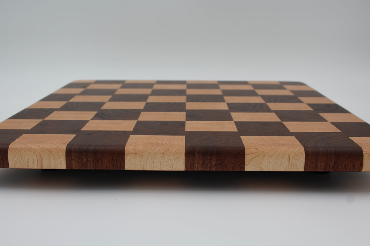 Maple and Walnut End Grain Cutting Board