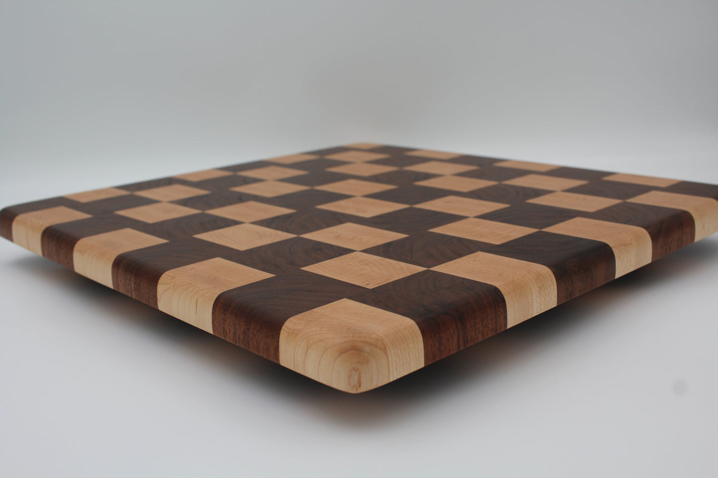 Maple and Walnut End Grain Cutting Board